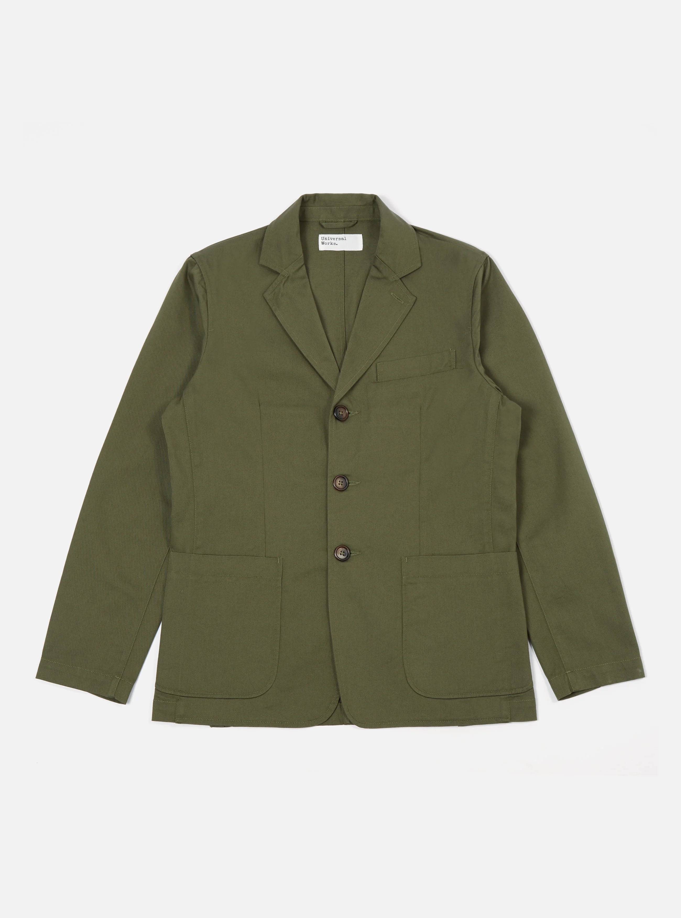 Universal Workss London Jacket In Light Olive Twill
