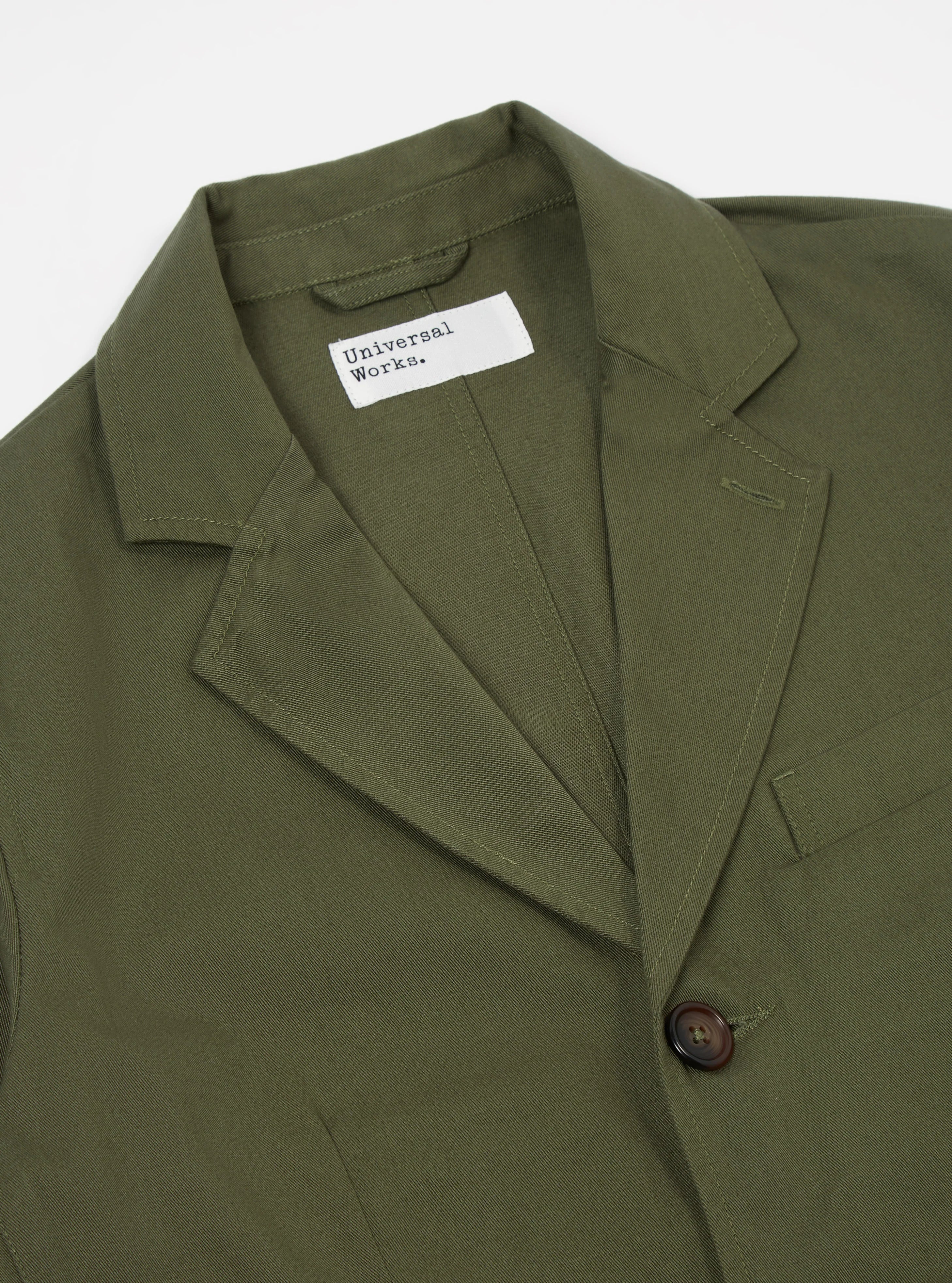 Universal Workss London Jacket In Light Olive Twill