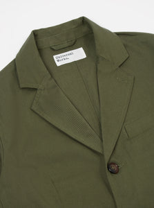 Universal Workss London Jacket In Light Olive Twill