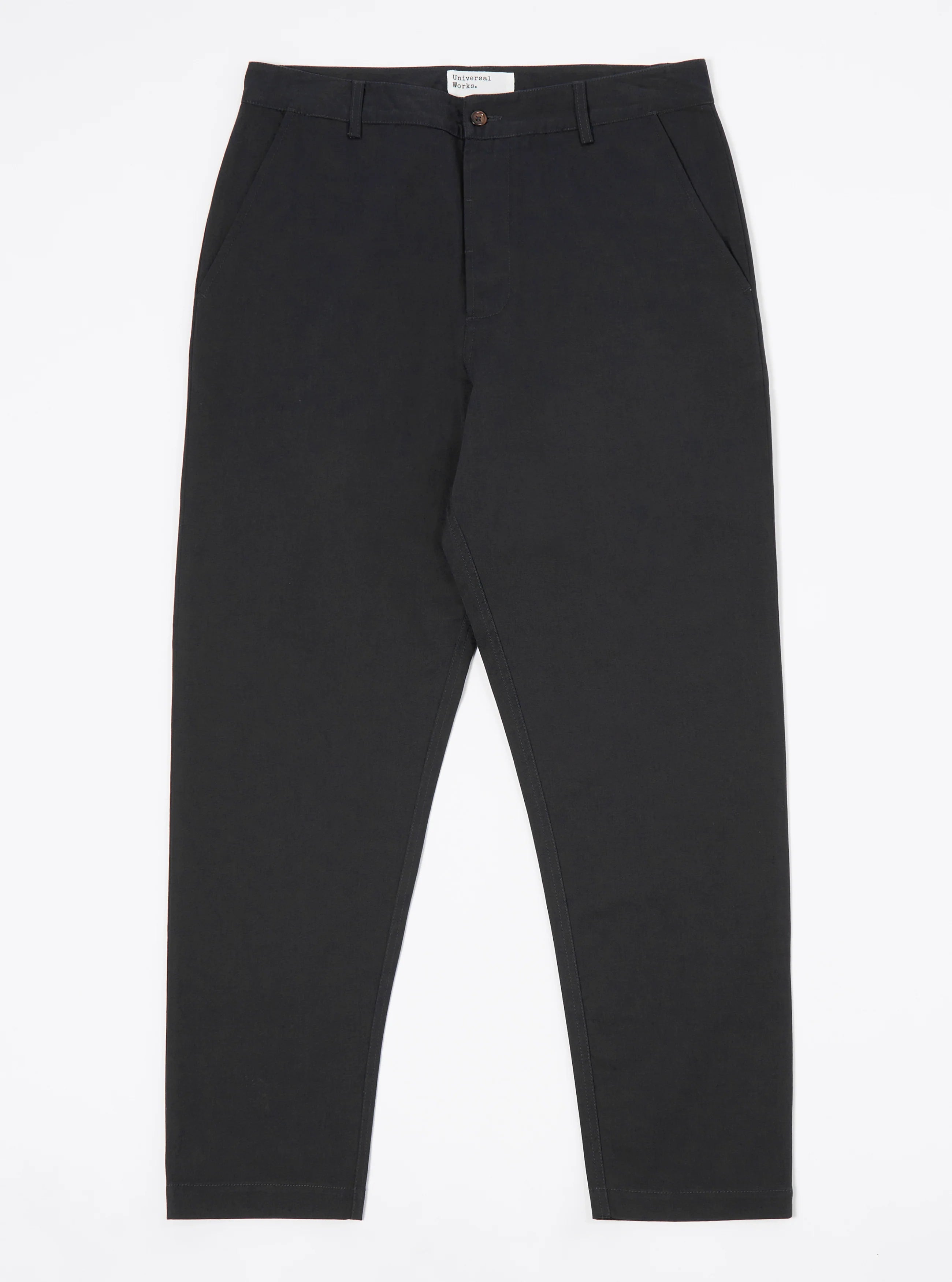 Universal Works Military Chino In Black Twill