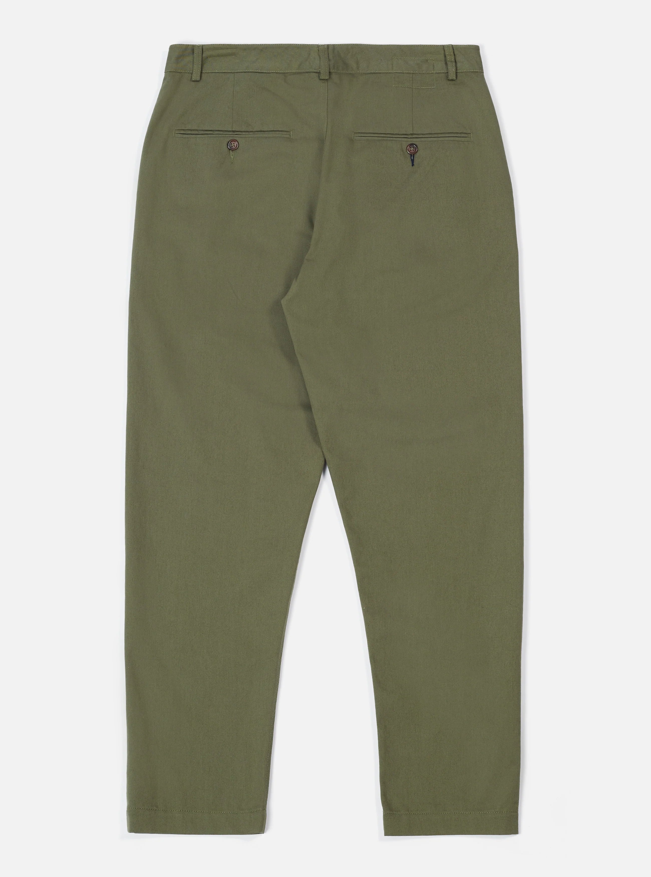 Universal Works Military Chino In Light Olive Twill
