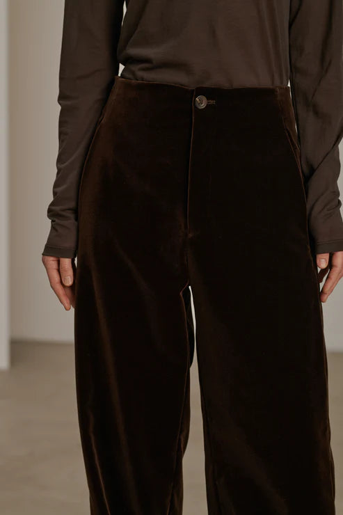 Soeur Celestin Trousers Brown Velvet