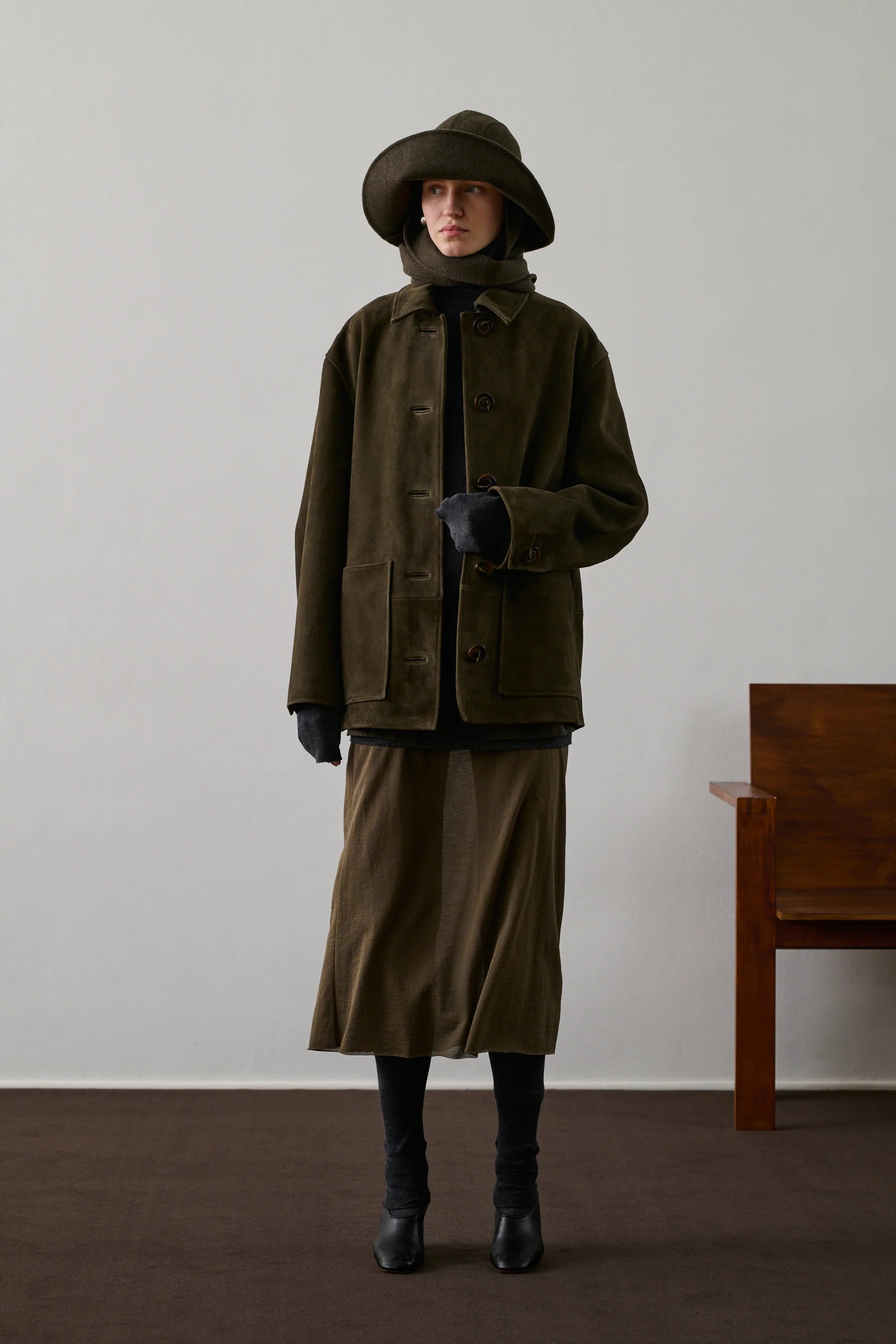 Soeur Vincenzo Jacket - Dark Khaki