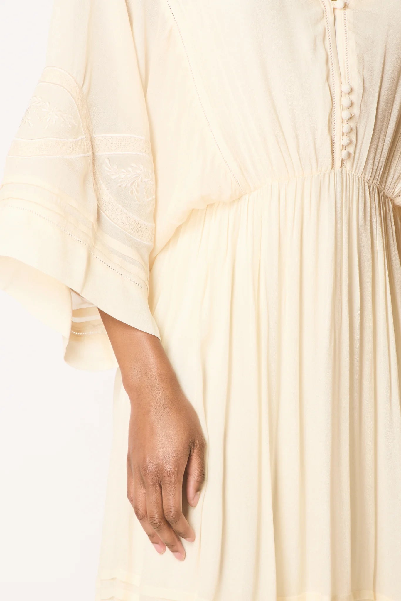Faune Dahlia Dress Oyster