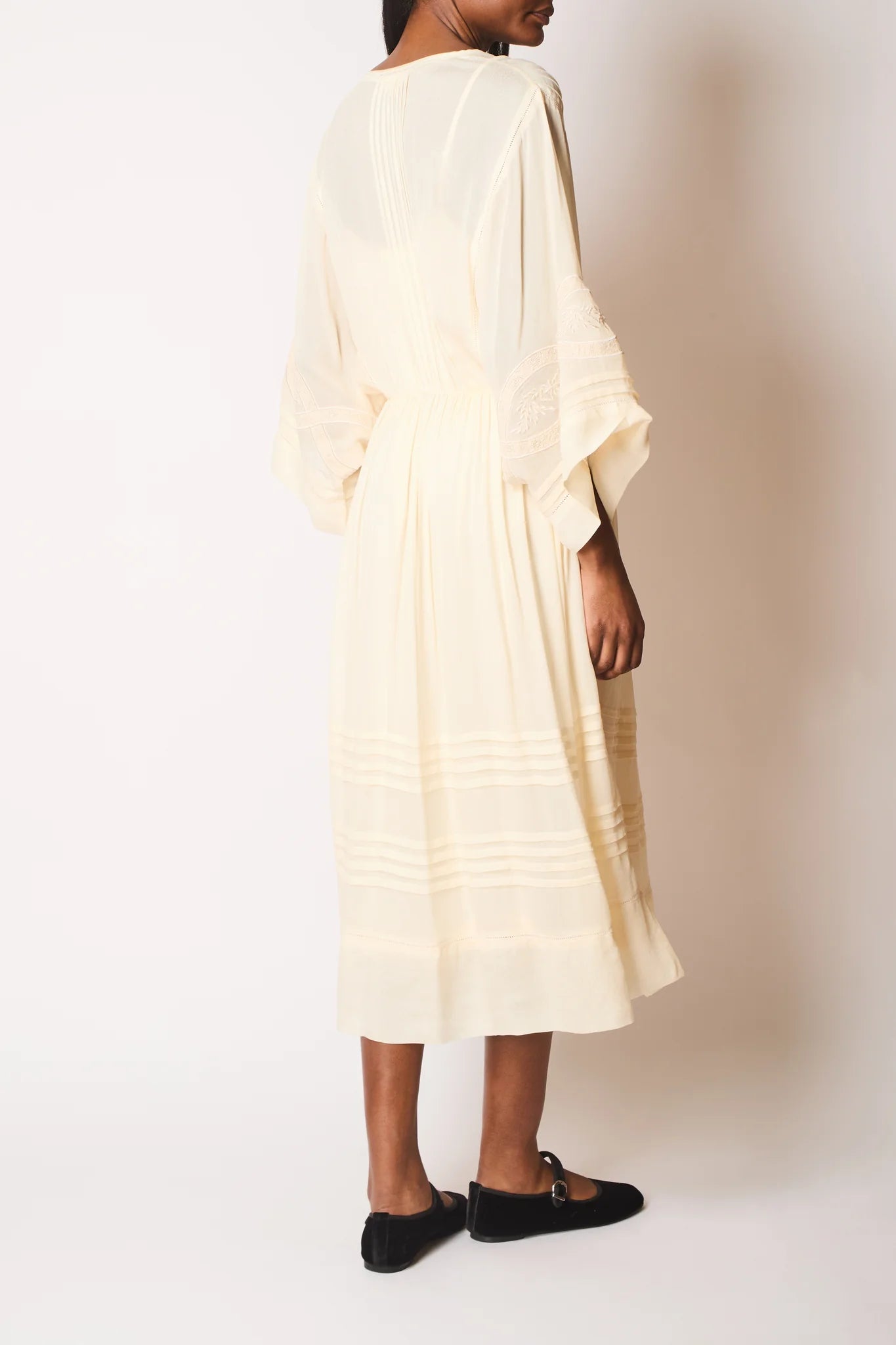 Faune Dahlia Dress Oyster
