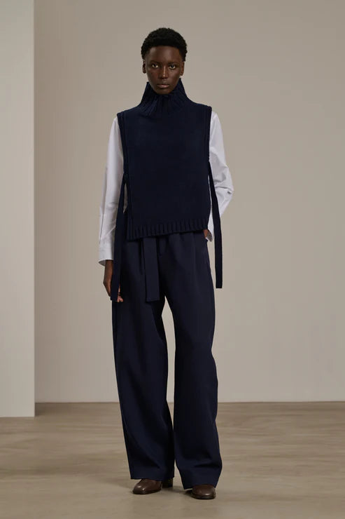 Soeur Or Knitwear Vest Navy