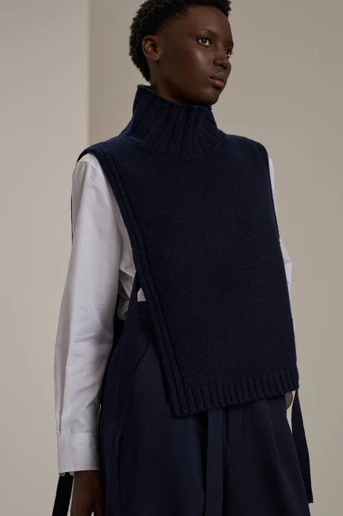Soeur Or Knitwear Vest Navy