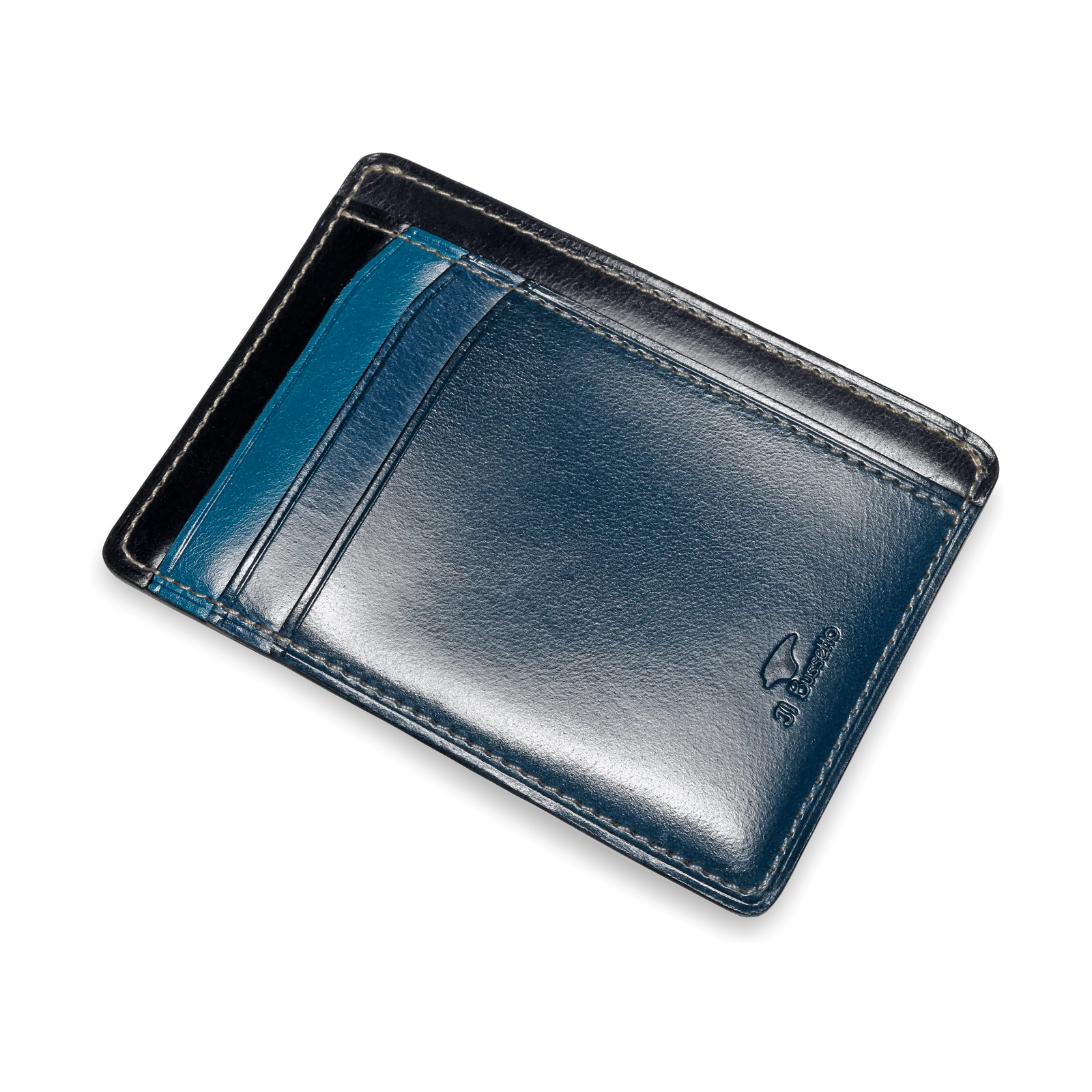 Il Bussetto Multicolor Card Wallet Blue