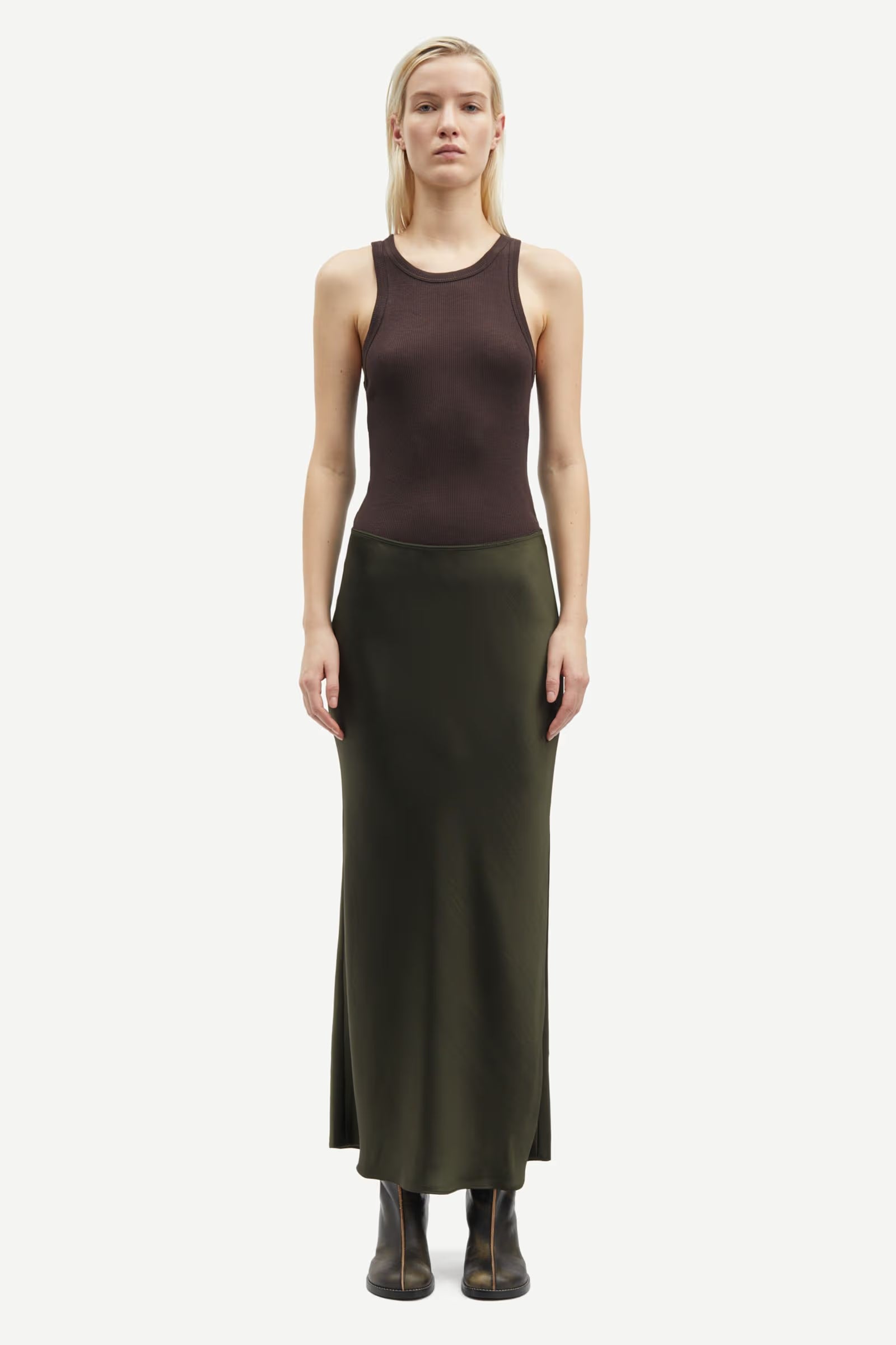 Samsoe Samsoe Saagneta long skirt Deep Forest