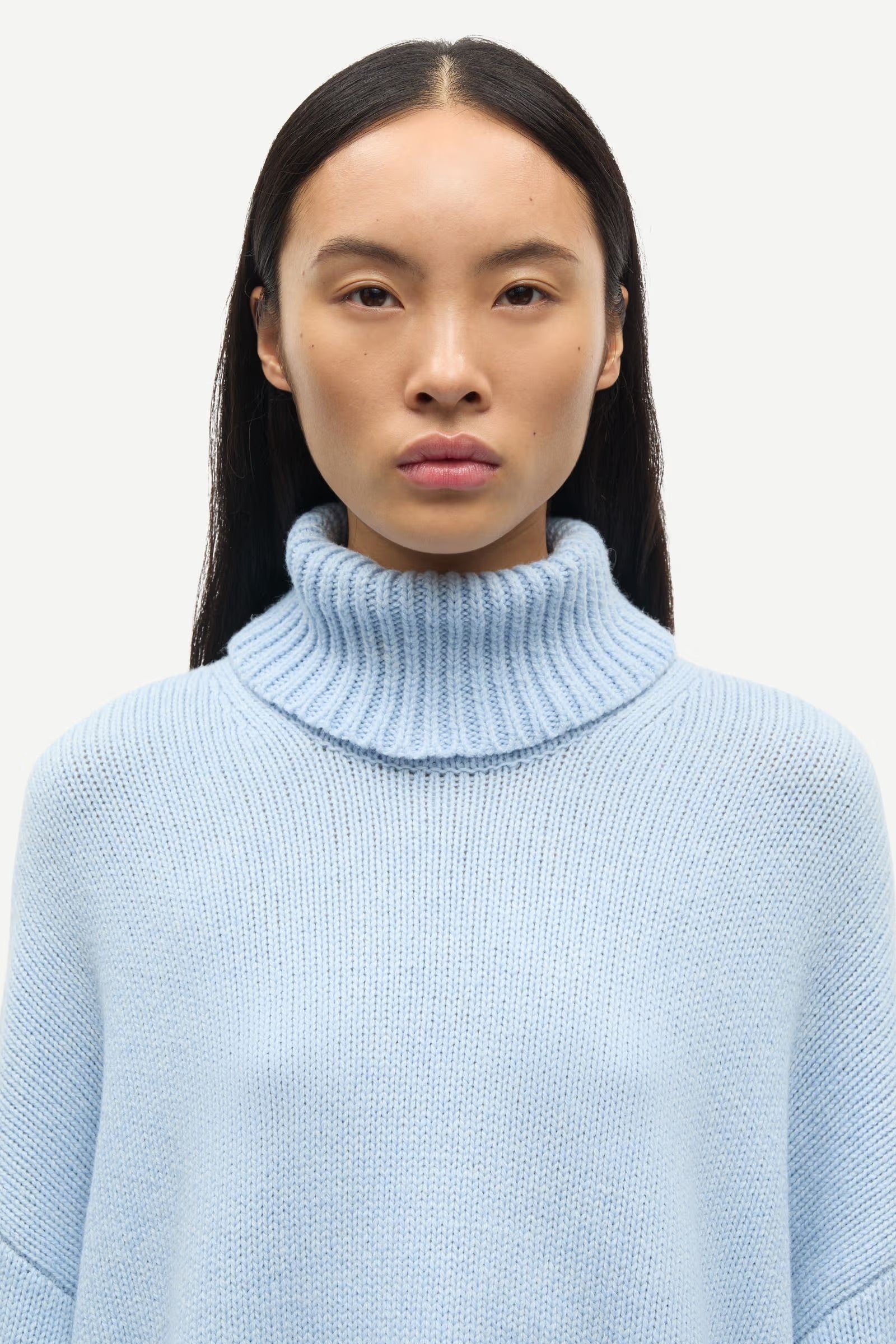 Samsoe Samsoe Sakeiku Turtleneck Jumper Cashmere Blue