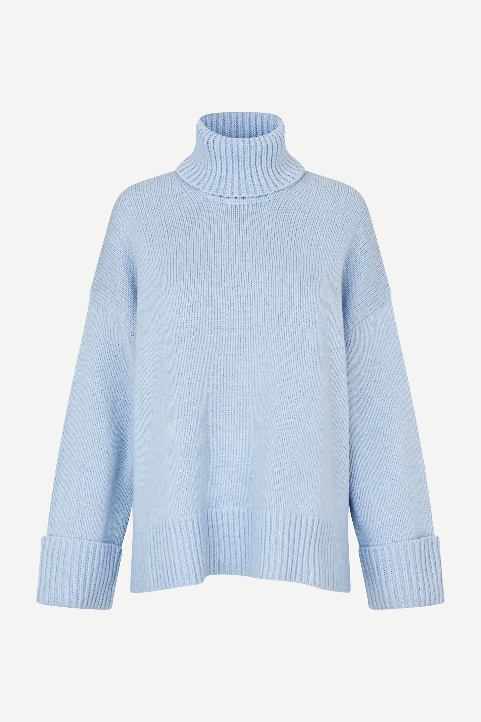 Samsoe Samsoe Sakeiku Turtleneck Jumper Cashmere Blue