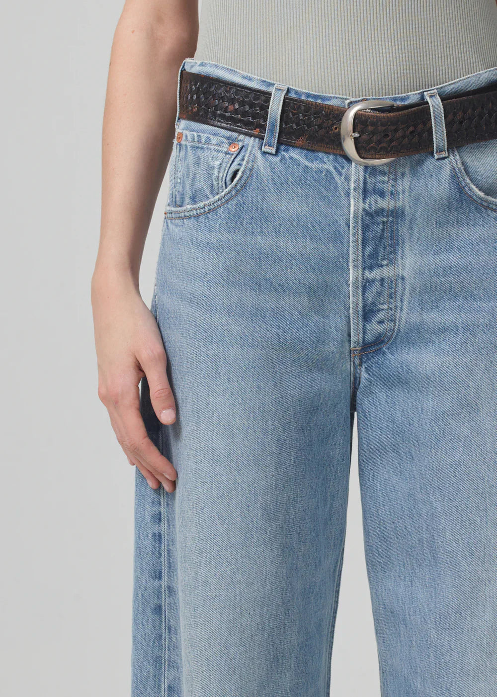 Citizens of Humanity Ayla Baggy Cuffed Crop in Skylights