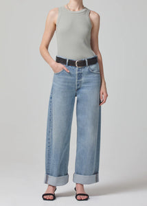 Citizens of Humanity Ayla Baggy Cuffed Crop in Skylights