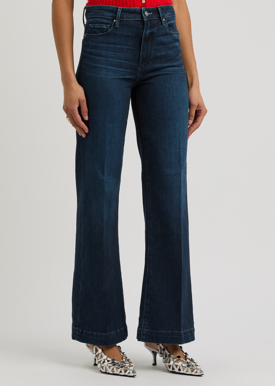 Paige Leenah 32" Wide Leg Jean - Praline