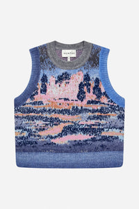 Munthe Spacy Knitted Vest Blue