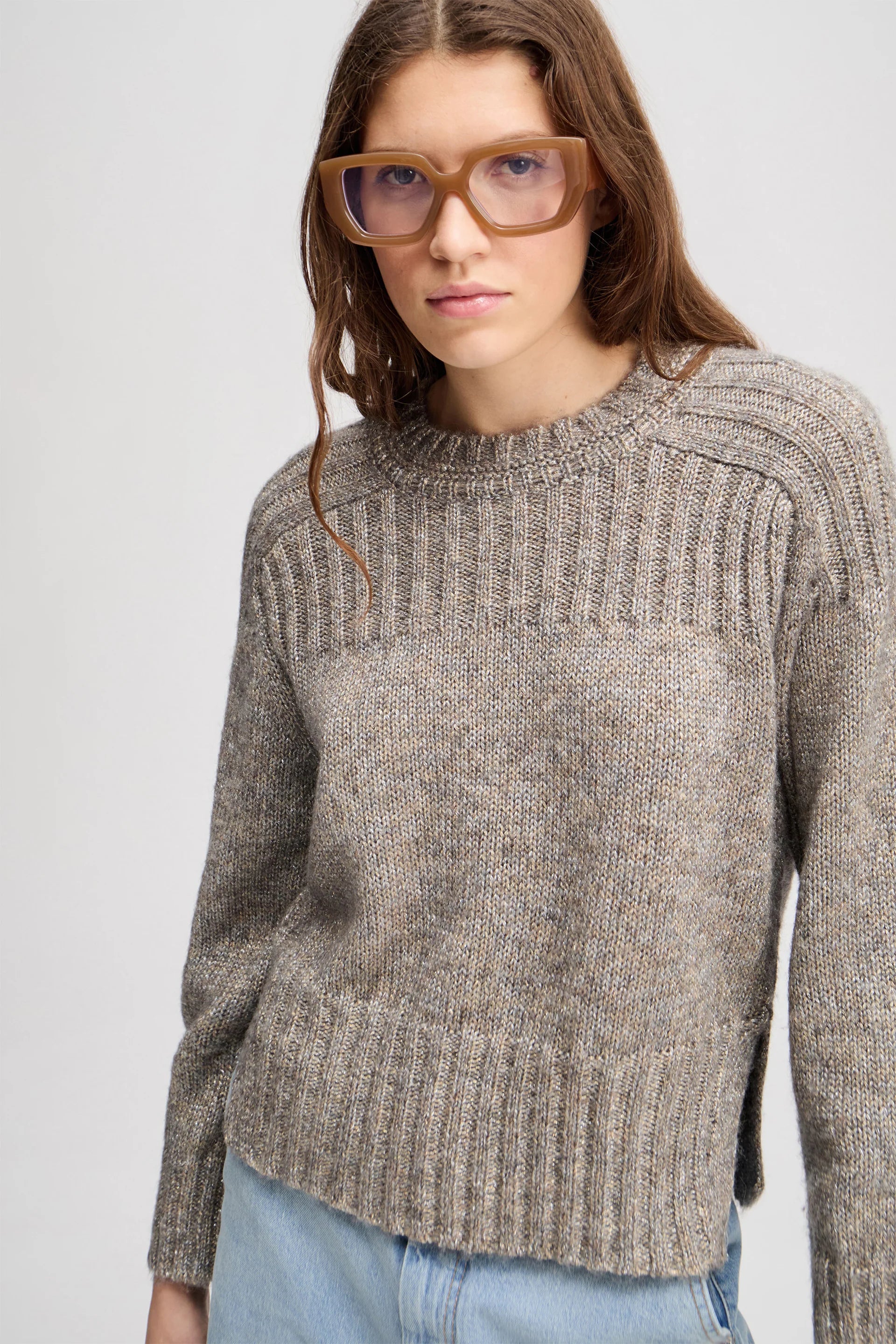 Munthe Lohanna Knitted Jumper Charcoal