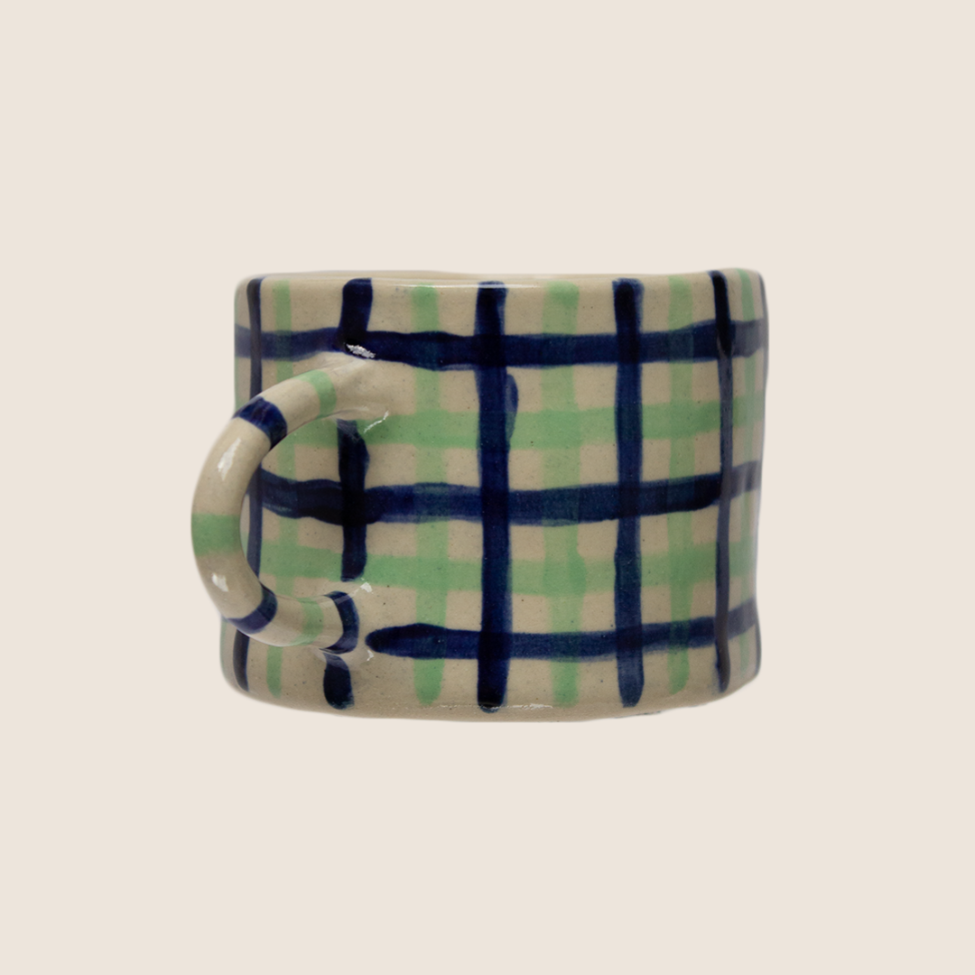 Amelia Margot Gingham Mug