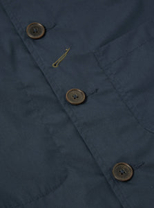 Universal Works Bakers Jacket In Navy Recycled Poly Tech