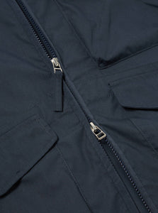 Universal Works Parachute Liner Jacket In Navy Recycled Poly Tech