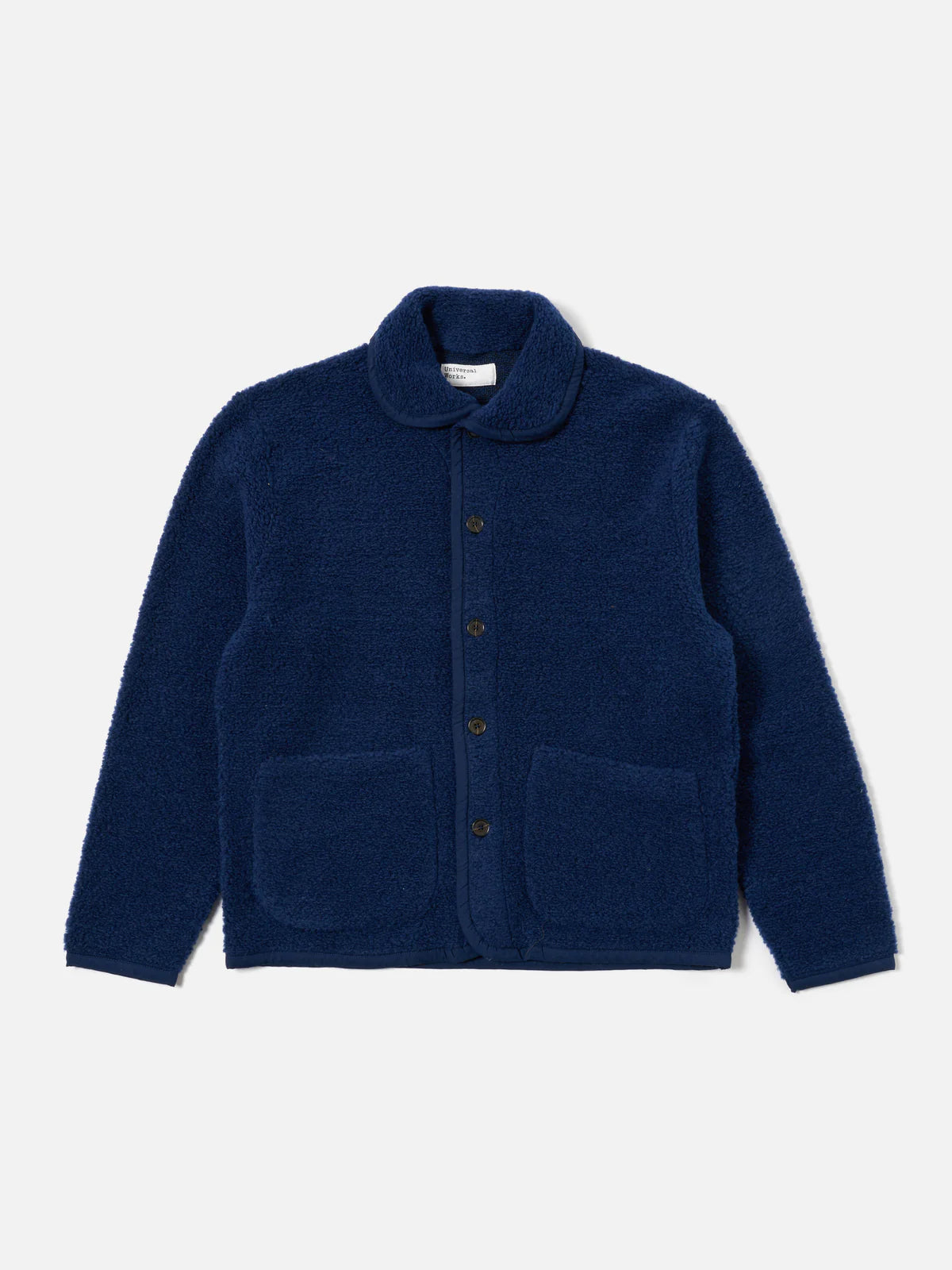 Universal Works Alvar Fleece Lancaster Jacket Navy