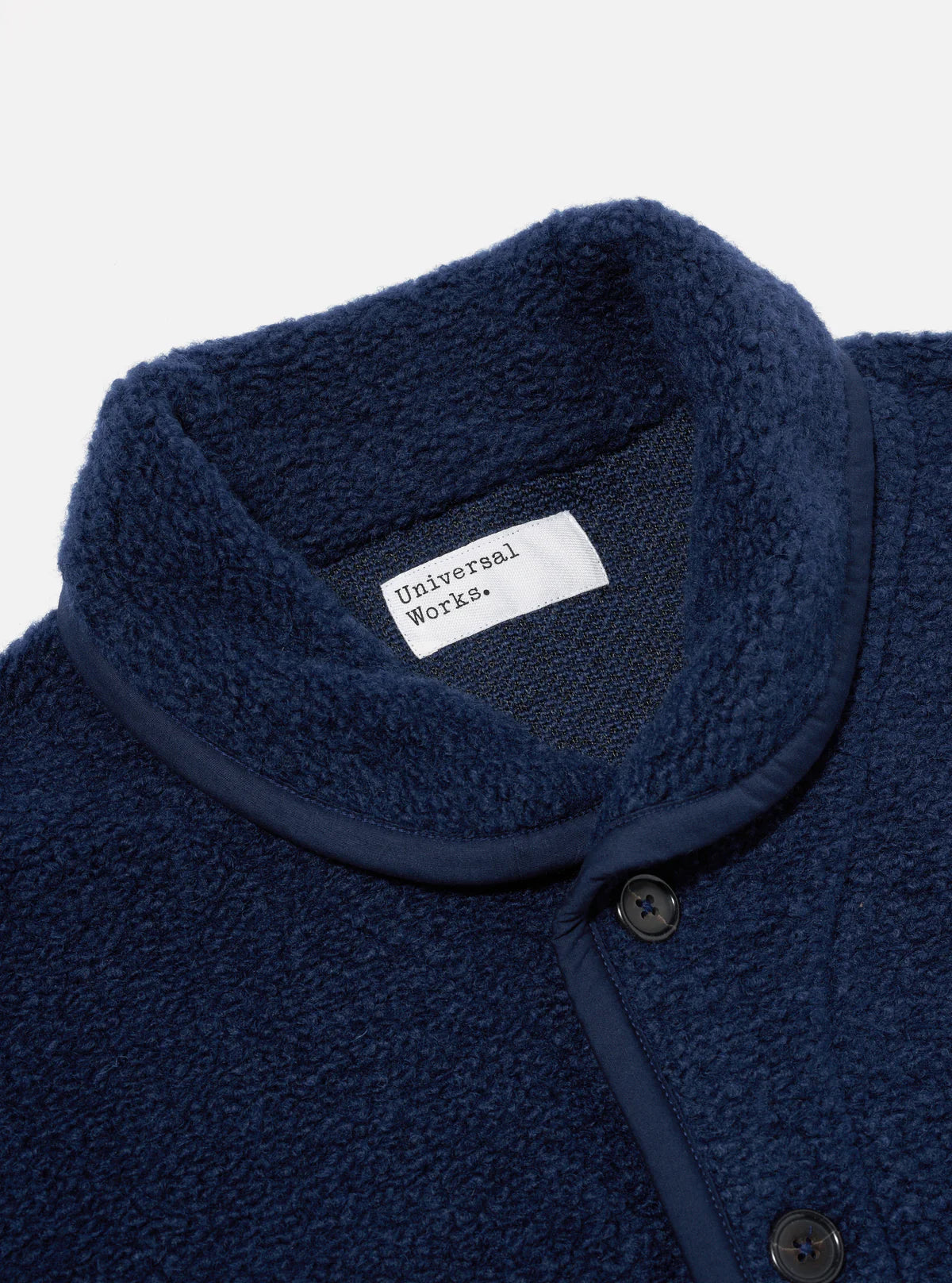 Universal Works Alvar Fleece Lancaster Jacket Navy