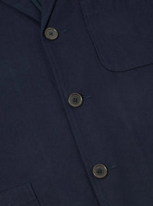 Universal Works Brushed Moleskin Three Button Jacket Navy