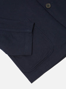 Universal Works Brushed Moleskin Three Button Jacket Navy
