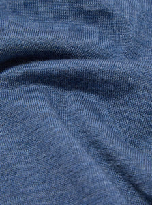 Universal Works Merino L/S Pullover Knit Shirt Airforce Blue