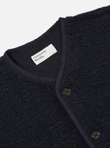 Universal Works Alvar Fleece Lancaster Gilet Navy