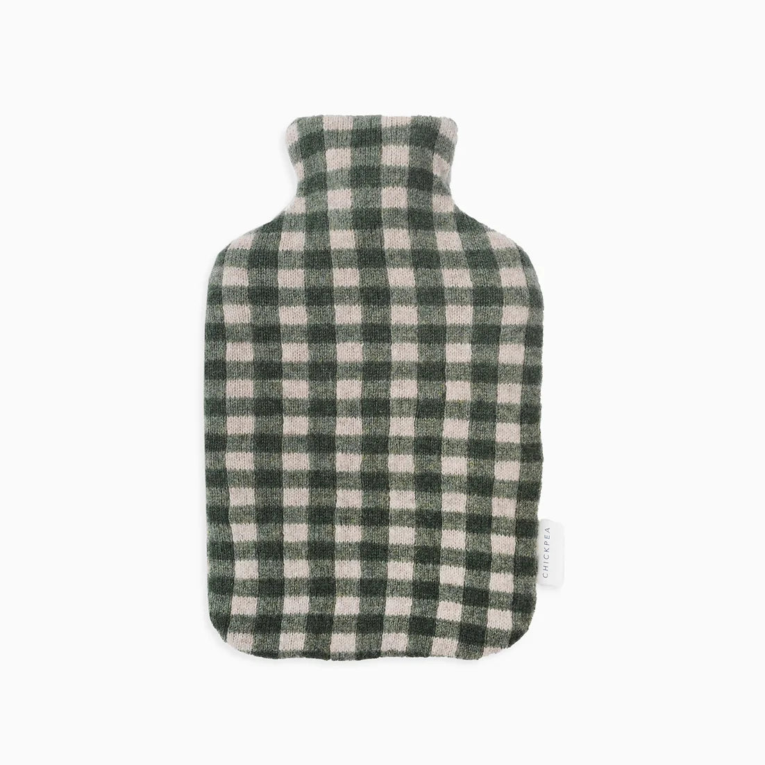 Chickpea Green Gingham Hot Water Bottle