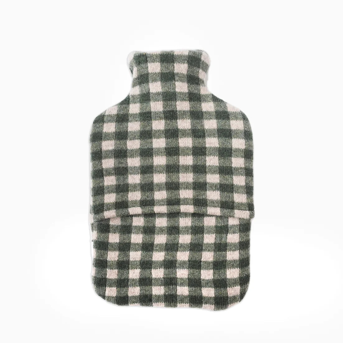 Chickpea Green Gingham Hot Water Bottle