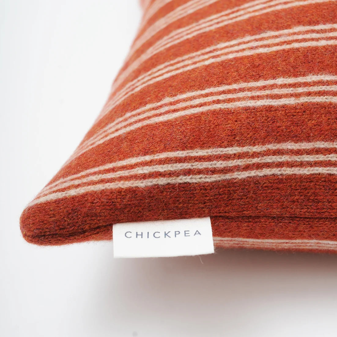 Chickpea Rust Chickpea Rust Ticking Stripe Cushion – Curate