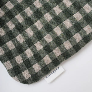 Chickpea Green Gingham Hot Water Bottle
