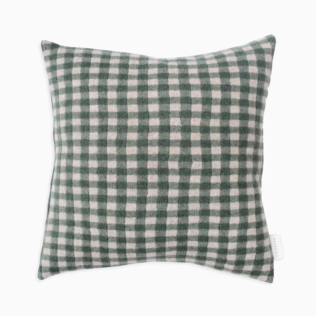 Chickpea Green Gingham Cushion