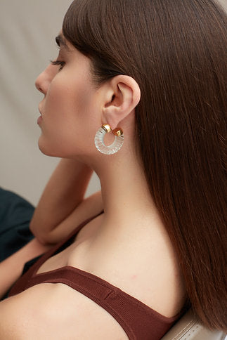 Shyla Esme Earrings Clear