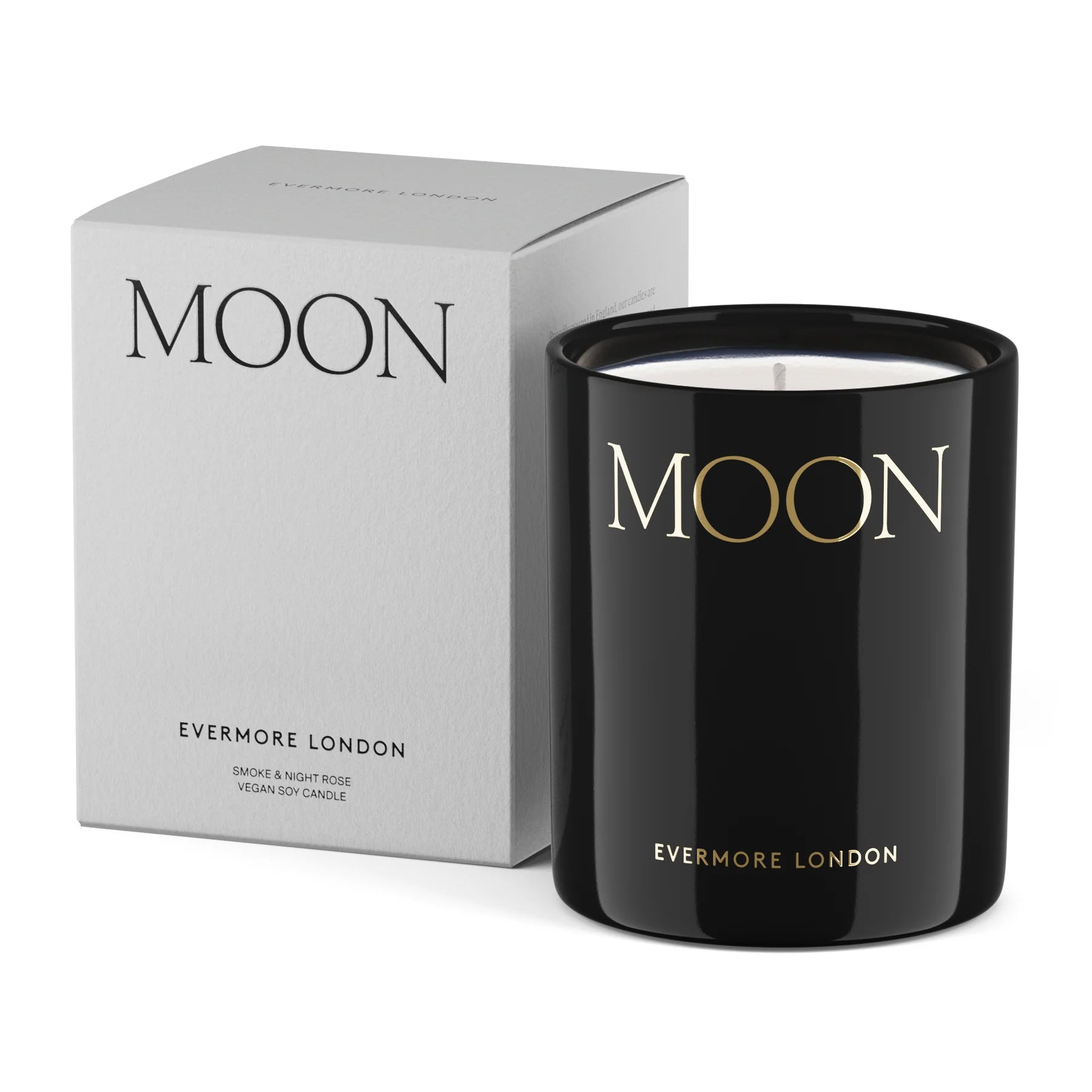 Evermore Moon Candle 300g Smoke & Night Rose