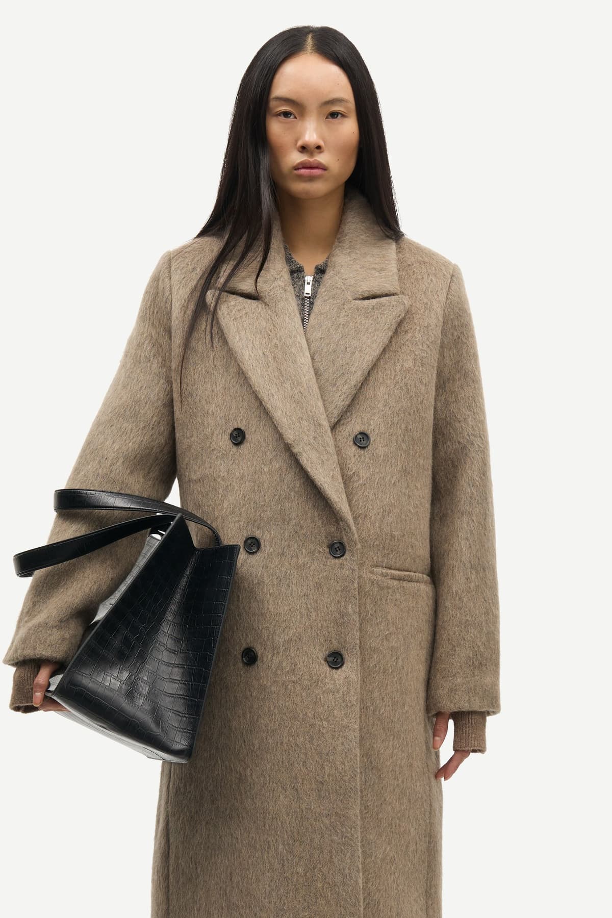 Samsoe Samsoe Sajilla Coat Pale Fossil Mel.