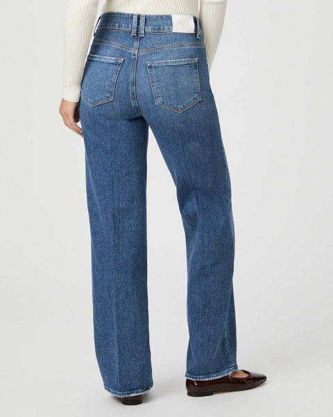 Paige Sasha 32" Wide Leg Jean - Stefania Distressed