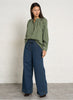 Petite Mendigote Tea Checks Blouse