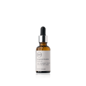 Bath House Bergamot & Amber Beard Oil 30ml