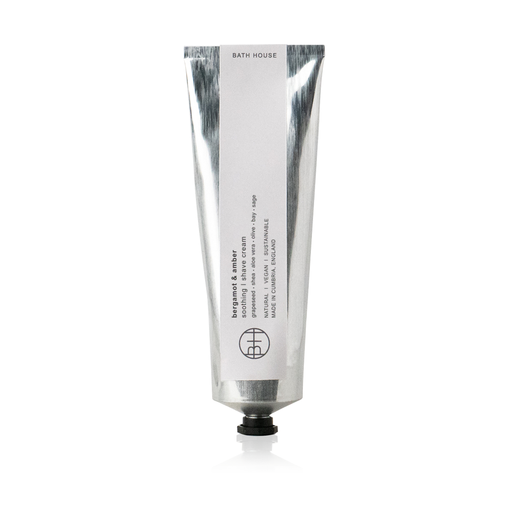 Bath House Bergamot & Amber Shave Cream 100ml