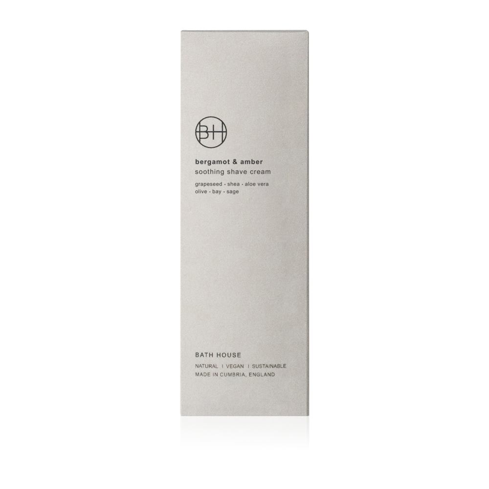 Bath House Bergamot & Amber Shave Cream 100ml