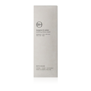 Bath House Bergamot & Amber Shave Cream 100ml