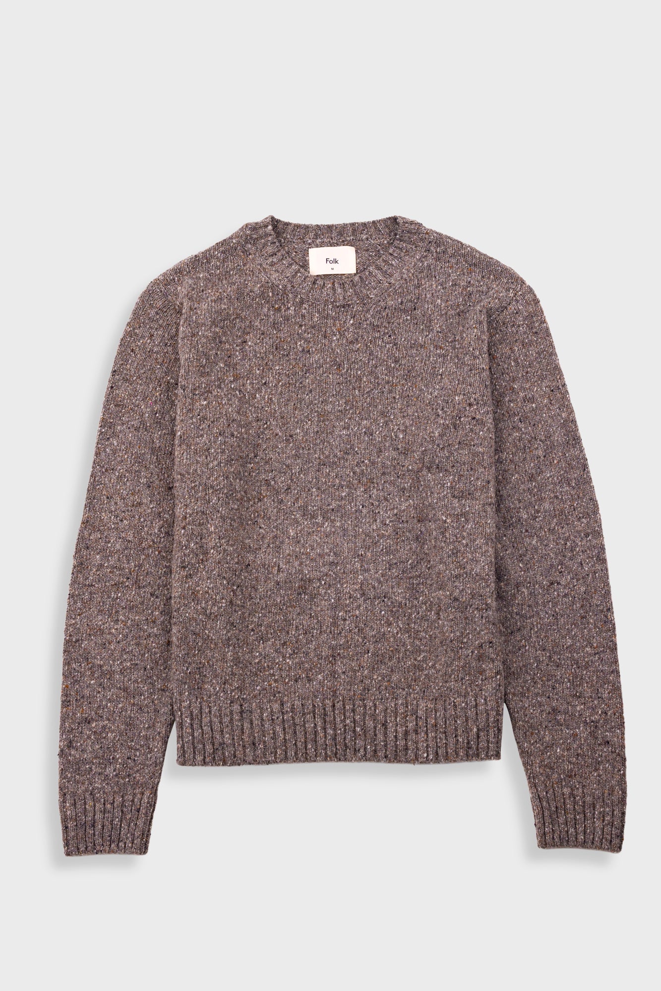 Folk Chain Crew Jumper Porcini
