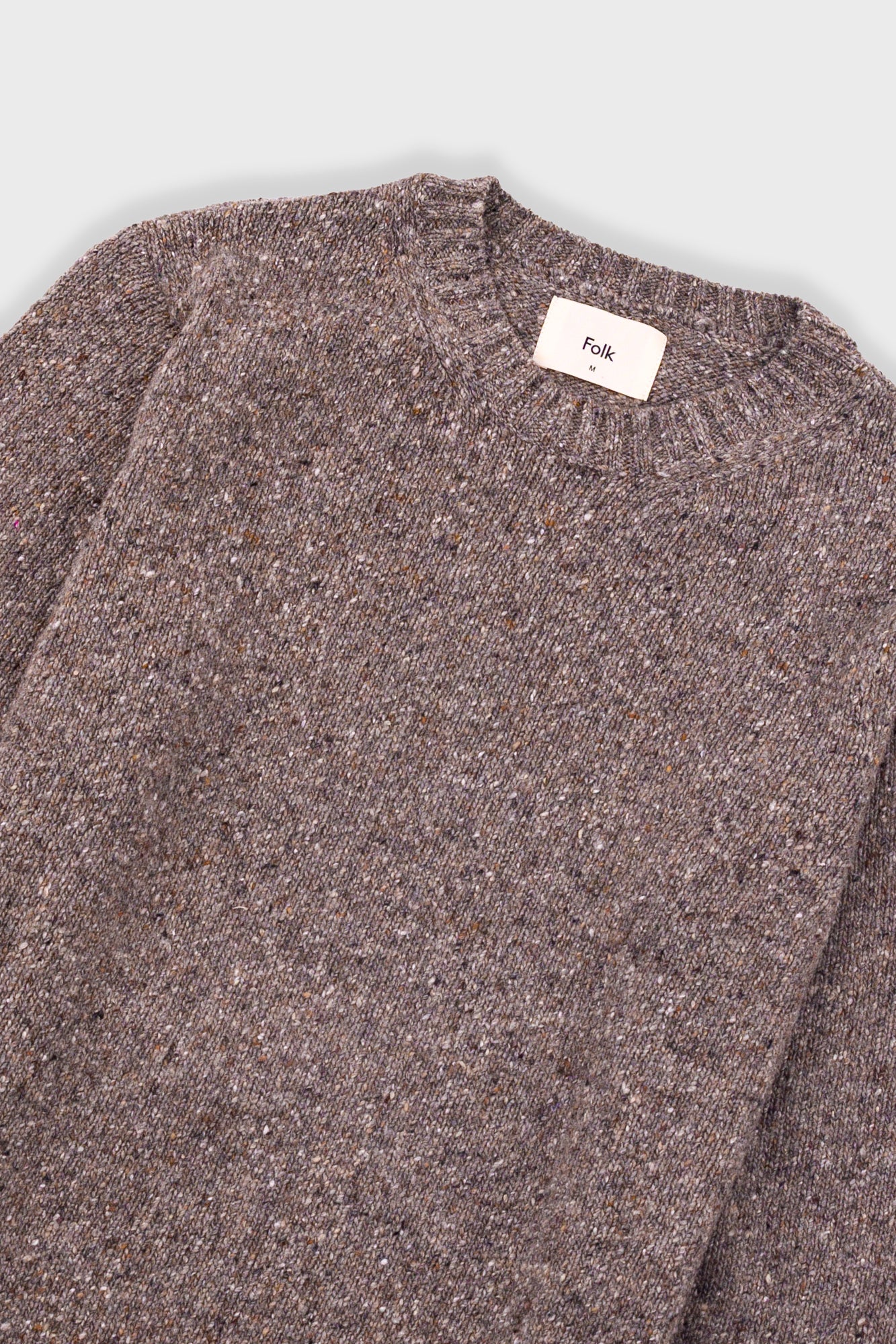 Folk Chain Crew Jumper Porcini