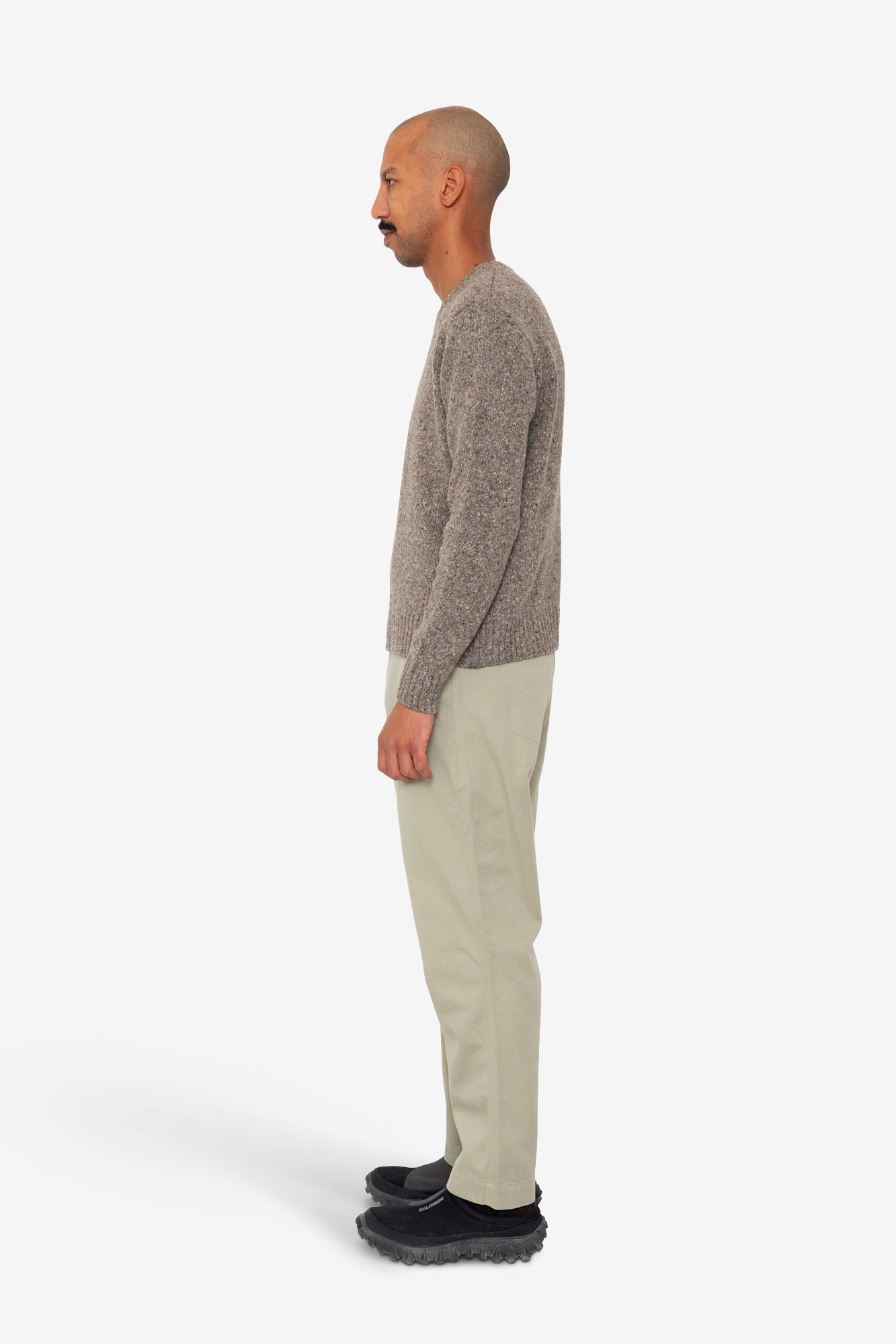 Folk Chain Crew Jumper Porcini