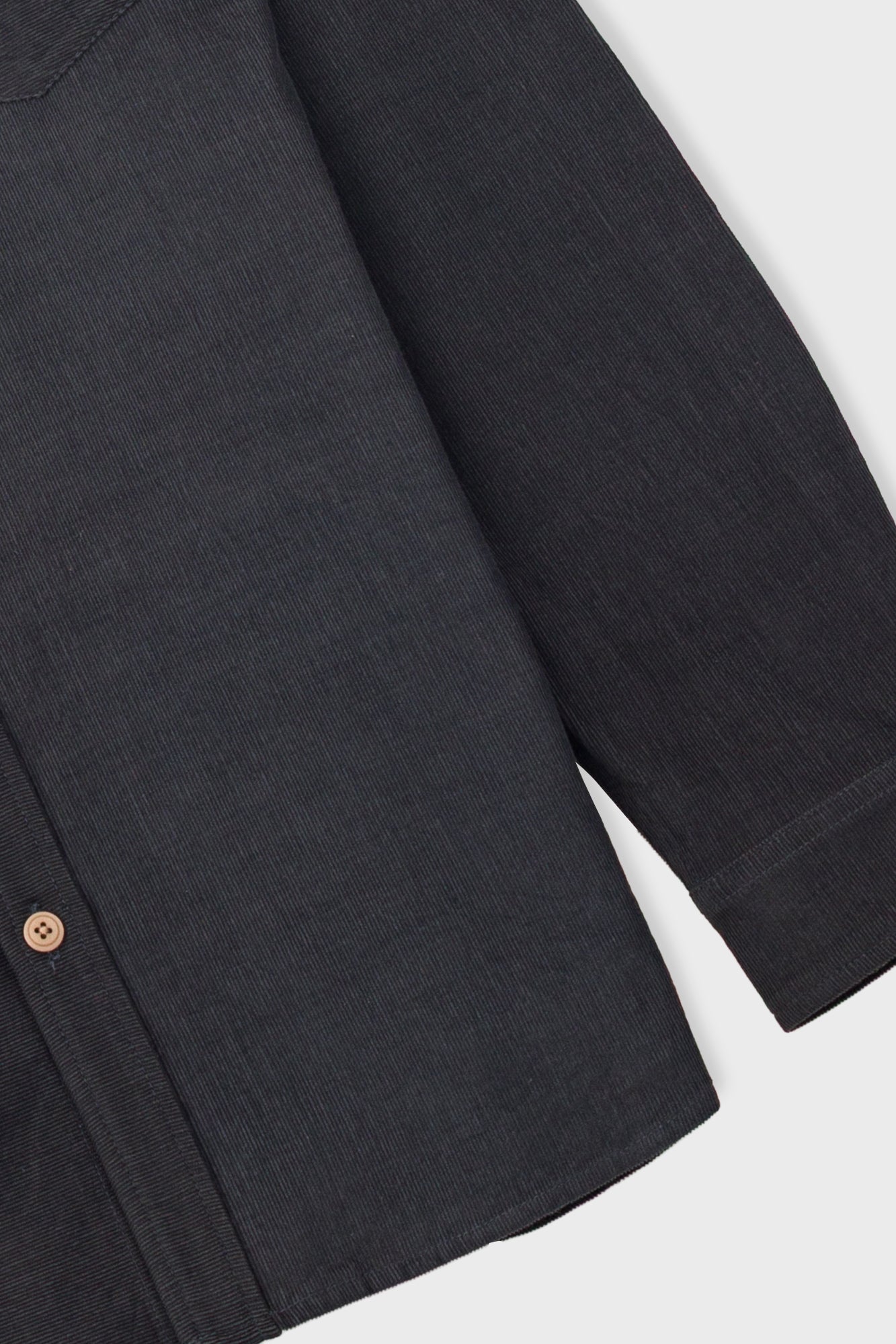 Folk Direction Babycord Shirt - Black Grape