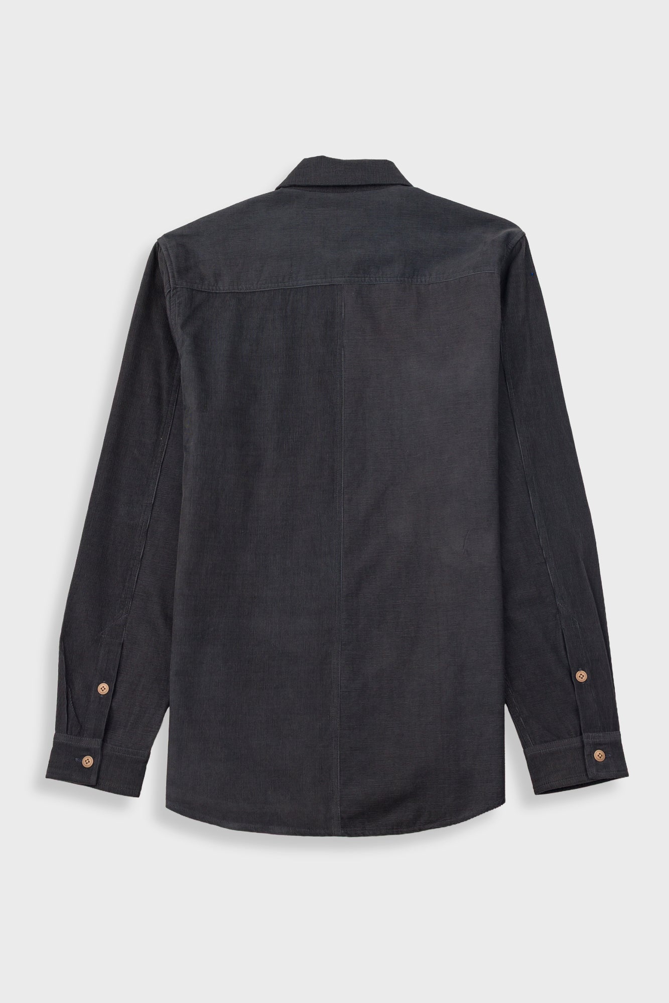 Folk Direction Babycord Shirt - Black Grape