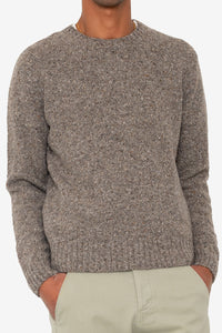 Folk Chain Crew Jumper Porcini
