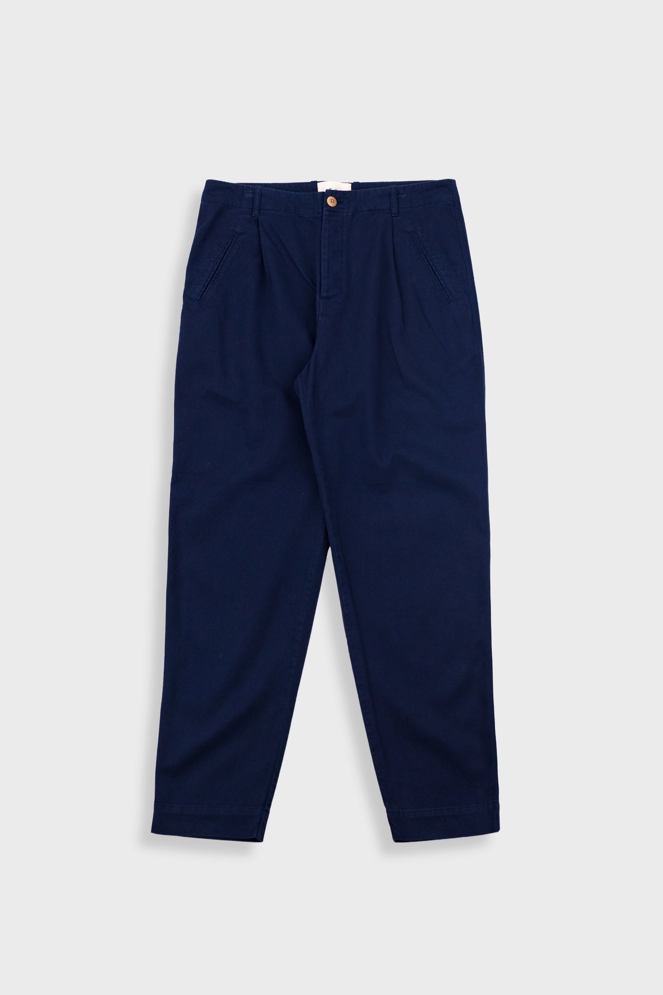 Folk Assembly Pant Deep Navy Brushed Twill